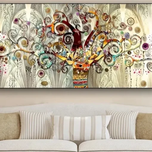 1pc Tree Of Life By Gustav Klimt Landscape Wall Art Canvas Scandinavian Posters And Prints Modern Wall Art Picture For Living Room No Frame