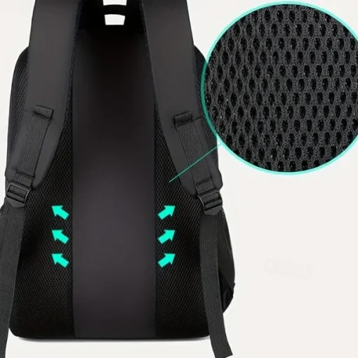1pc Ultralight Backpack Men's Computer Backpack Large Capacity Travel High School Junior High School Students Schoolbag With USB Charging Port Anti-splash Water Schoolbag Laptop Notebook Bag