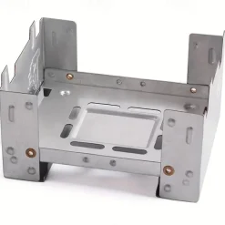 1pc Ultralight Folding Pocket Stove For Outdoor Camping And Survival - Portable Burner For Wood Burning