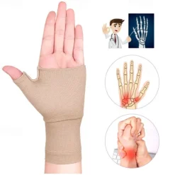1PC Unisex Wrist Thumb Support Sleeve Fingerless Wrist Gloves Compression Arthritis Gloves Sports Wrist Support Brace for Fatigue Sports Typing