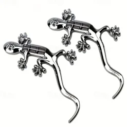 1pc Universal The New Solar Gecko King Warning Light High Bright LED Lamps Car Sticker 3D Stickers LDE Decorative Lights