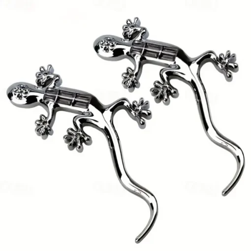 1pc Universal The New Solar Gecko King Warning Light High Bright LED Lamps Car Sticker 3D Stickers LDE Decorative Lights