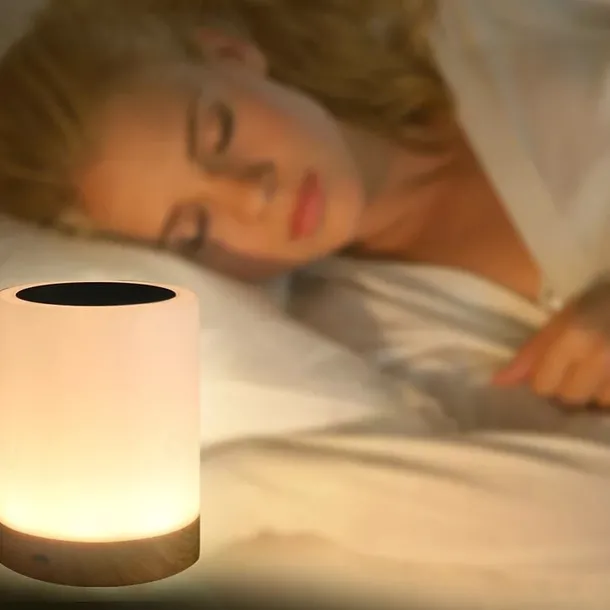 1pc USB 5V Night Light Touch Lamp for Bedrooms Living Room Portable Table Bedside Lamps with Rechargeable Internal Battery Dimmable 2800K-3100K Warm White Light Color Changing RGB