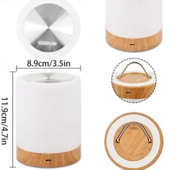1pc USB 5V Night Light Touch Lamp for Bedrooms Living Room Portable Table Bedside Lamps with Rechargeable Internal Battery Dimmable 2800K-3100K Warm White Light Color Changing RGB