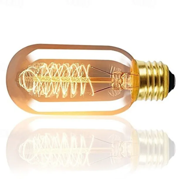 1pc 40W E26/E27 T45 Warm White 2200-2700k K Retro Dimmable Decorative Incandescent Vintage Edison Light Bulb 220-240V