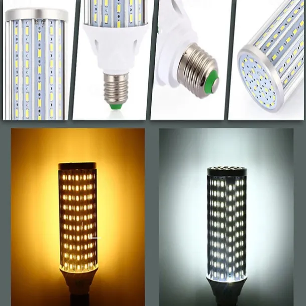 1pc 80W LED Corn Light Bulb Lamp 8000LM E26 E27 210LED Beads Warm White 85-265V for Basement barn Workshop Warehouse Factory