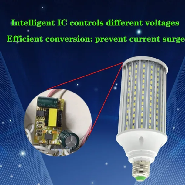 1pc 80W LED Corn Light Bulb Lamp 8000LM E26 E27 210LED Beads Warm White 85-265V for Basement barn Workshop Warehouse Factory