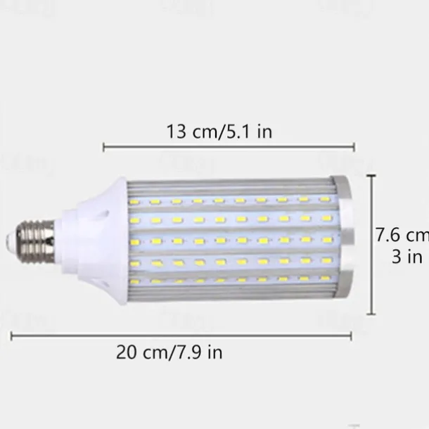 1pc 80W LED Corn Light Bulb Lamp 8000LM E26 E27 210LED Beads Warm White 85-265V for Basement barn Workshop Warehouse Factory