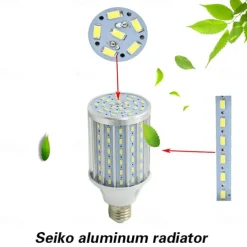 1pc 80W LED Corn Light Bulb Lamp 8000LM E26 E27 210LED Beads Warm White 85-265V for Basement barn Workshop Warehouse Factory