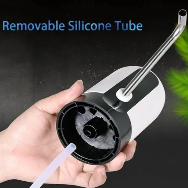 1pc Water Bottle Pump, Electric Water Bottle Pump, USB Rechargeable Automatic Drinking Water Pump For Universal 3-5 Gallon Bottles, Portable Camping Water Dispenser