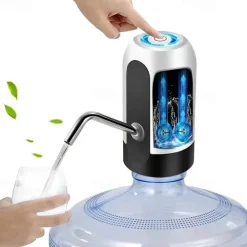 1pc Water Bottle Pump, Electric Water Bottle Pump, USB Rechargeable Automatic Drinking Water Pump For Universal 3-5 Gallon Bottles, Portable Camping Water Dispenser