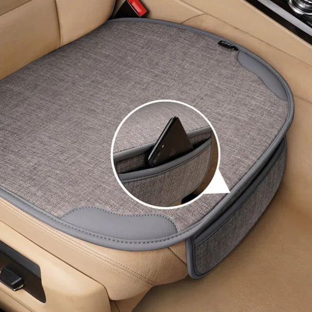 1pc Waterproof Anti-Slip Seat Cushion Cover for Front Car Seats, Easy Installation, Universal Fit