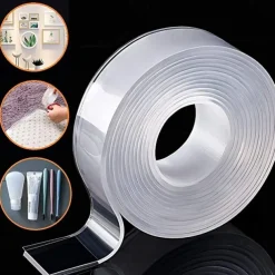 1pc Waterproof Transparent Double Sided Nano Tape Reuse Home Tapes Adhesives Porcelain wood metal plastic Super Glue