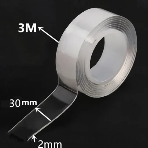 1pc Waterproof Transparent Double Sided Nano Tape Reuse Home Tapes Adhesives Porcelain wood metal plastic Super Glue