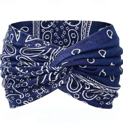 1PC Wide Headbands for Women, 7'' Extra Large Turban Headband Boho Hairband Hair Twisted Knot Accessories