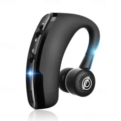 1PC Wireless Bluetooth Business Headphones With Mic Voice Control Handsfree Earphone Stereo Noise Cancellation Earhook Bluetooth Headset For Smart Phone
