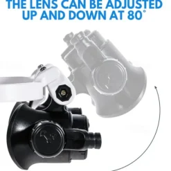 1pc 8X 15X 23X Double LED Light Magnifying Glasses, Watch Repair Magnifier, Miniature Magnifying Glass, Eye Magnifying Repair Tool For Watchmaking Coin Stamp Currency Book Errors Jewelry Necklace Magnifier Beading Biology Loupe Microscope