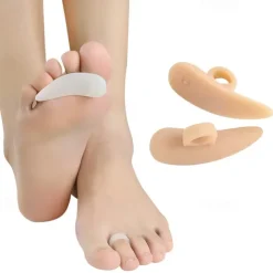 1PCGreat for Running Walking Stop Toe Pain Single Hole Snail Middle Toe Support Pad Sebs Hallux Valgus Hammer Toe Pad Hallux Valgus Toe Grip CorrectionColor Gel Toe Separators for Overlapping Toes Bun