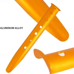 1Pc/4Pcs Heavy Duty Tent Pegs - 31cm Aluminum Alloy U-Shaped Stakes for Secure Camping & Backpacking