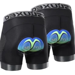 2PCS Men's Cycling Underwear Cycling Padded Shorts Bike Padded Shorts / Chamois Mountain Bike MTB Road Bike Cycling Sports Black Grey Quick Dry Moisture Wicking Clothing Apparel Bike Wear
