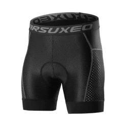 2PCS Men's Cycling Underwear Cycling Padded Shorts Bike Padded Shorts / Chamois Mountain Bike MTB Road Bike Cycling Sports Black Grey Quick Dry Moisture Wicking Clothing Apparel Bike Wear