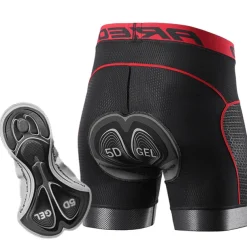 2PCS Men's Cycling Underwear Cycling Padded Shorts Bike Padded Shorts / Chamois Mountain Bike MTB Road Bike Cycling Sports Black Grey Quick Dry Moisture Wicking Clothing Apparel Bike Wear