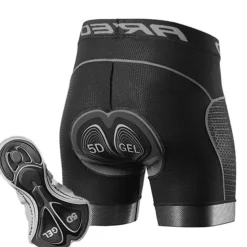 2PCS Men's Cycling Underwear Cycling Padded Shorts Bike Padded Shorts / Chamois Mountain Bike MTB Road Bike Cycling Sports Black Grey Quick Dry Moisture Wicking Clothing Apparel Bike Wear