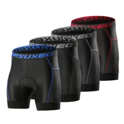 2PCS Men's Cycling Underwear Cycling Padded Shorts Bike Padded Shorts / Chamois Mountain Bike MTB Road Bike Cycling Sports Black Grey Quick Dry Moisture Wicking Clothing Apparel Bike Wear