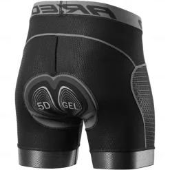 2PCS Men's Cycling Underwear Cycling Padded Shorts Bike Padded Shorts / Chamois Mountain Bike MTB Road Bike Cycling Sports Black Grey Quick Dry Moisture Wicking Clothing Apparel Bike Wear