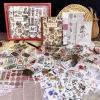 256Pcs / Set Retro Plant Sticker Book Creative INS Style Hand Account Material Paper Decorative Stickers
