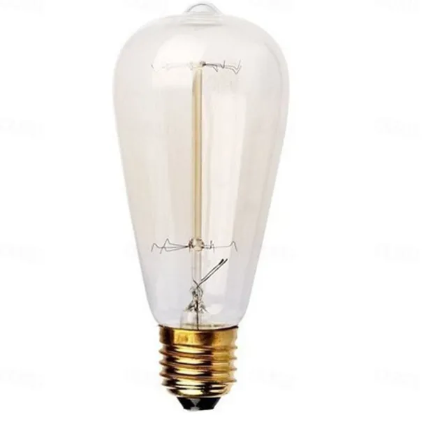 5pcs 40 W E26 / E27 ST58 Warm Yellow 2200-3000 k Dimmable Incandescent Vintage Edison Light Bulb 220-240 V