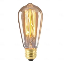 5pcs 40 W E26 / E27 ST58 Warm Yellow 2200-3000 k Dimmable Incandescent Vintage Edison Light Bulb 220-240 V