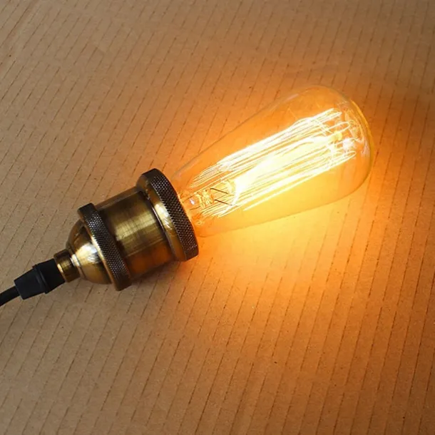 5pcs 40 W E26 / E27 ST58 Warm Yellow 2200-3000 k Dimmable Incandescent Vintage Edison Light Bulb 220-240 V
