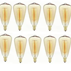 10pcs 40 W E14 ST48 Warm White 2200-2700 k Retro / Dimmable / Decorative Incandescent Vintage Edison Light Bulb 220-240 V