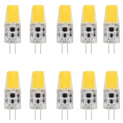 10pcs 4 W LED Bi-pin Lights 400 lm G4 T 1 LED Beads COB Warm White White 12 V / CE Certified