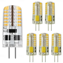 6pcs 3 W LED Bi-pin Lights 250 lm G4 48 LED Beads SMD 3014 Warm White Cold White 220 V