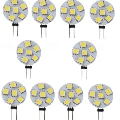 10pcs 1 W LED Bi-pin Lights 120 lm G4 6 LED Beads SMD 5050 White Warm Yellow
