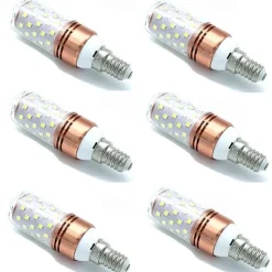 6pcs 12 W LED Corn Lights 800 lm E14 E26 / E27 T 60 LED Beads SMD 2835 Decorative Christmas Wedding Decoration Warm White Cold White 220-240 V / RoHS / CE Certified