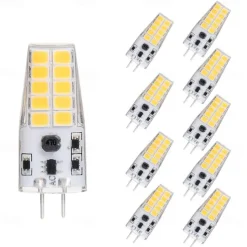 10pcs 5 W LED Corn Lights LED Bi-pin Lights 300 lm G4 T 20 LED Beads SMD 2835 Warm White White 12 V