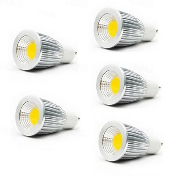 5pcs 5 W LED Spotlight 3000/6500 lm GU10 GU5.3(MR16) E26 / E27 MR16 1 LED Beads COB Warm White Cold White 85-265 V / 5 pcs / RoHS / CCC