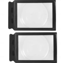 2pcs A4 Full Page Magnifying Glass Portable Reading Magnifier Auxiliary Lens Reading Tool Gifts For The Elderly Parents, Back to School Gift