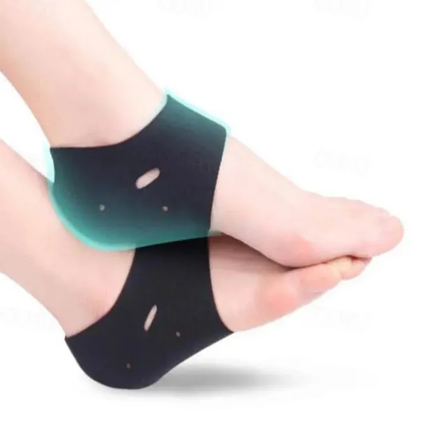 2pcs Adjustable Heel Protection Socks for Pain Relief - Breathable Pads for Men and Women, Perfect for Plantar Fasciitis, Heel Spur, and Foot Recovery Support