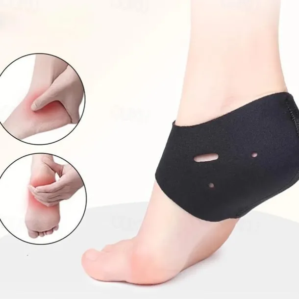 2pcs Adjustable Heel Protection Socks for Pain Relief - Breathable Pads for Men and Women, Perfect for Plantar Fasciitis, Heel Spur, and Foot Recovery Support