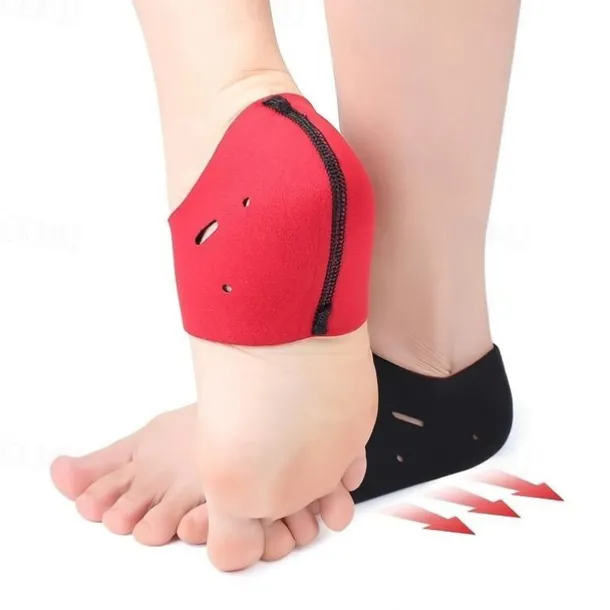 2pcs Adjustable Heel Protection Socks for Pain Relief - Breathable Pads for Men and Women, Perfect for Plantar Fasciitis, Heel Spur, and Foot Recovery Support