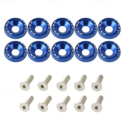 10pcs Aluminum M6 X 20 Car Styling Modification Fender Washer License Plate Bolts Car Decoration