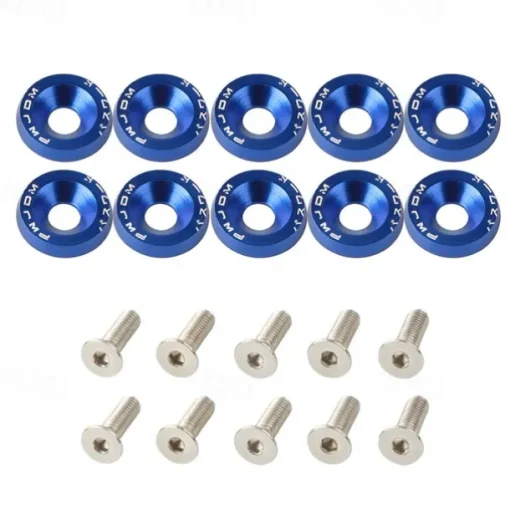 10pcs Aluminum M6 X 20 Car Styling Modification Fender Washer License Plate Bolts Car Decoration