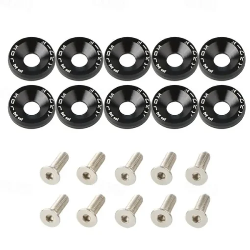 10pcs Aluminum M6 X 20 Car Styling Modification Fender Washer License Plate Bolts Car Decoration