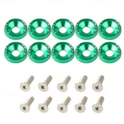 10pcs Aluminum M6 X 20 Car Styling Modification Fender Washer License Plate Bolts Car Decoration