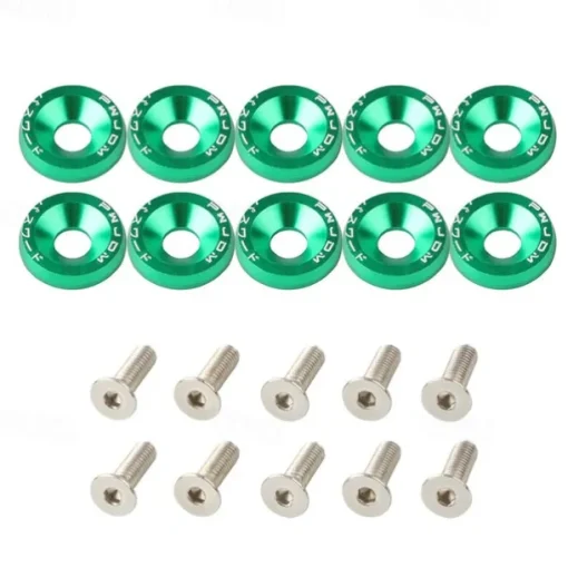 10pcs Aluminum M6 X 20 Car Styling Modification Fender Washer License Plate Bolts Car Decoration