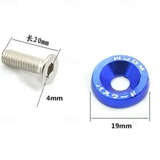 10pcs Aluminum M6 X 20 Car Styling Modification Fender Washer License Plate Bolts Car Decoration